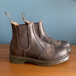 Dr. Martens 2976 Crazy Horse Leather Chelsea Boots in Dark Brown